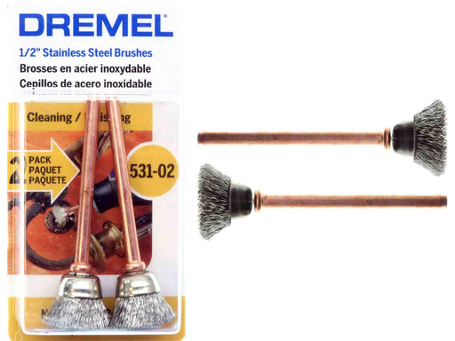 DREMEL, 1/2 in Brush Dia, Cup, Rotary Tool Brush - 45AF68