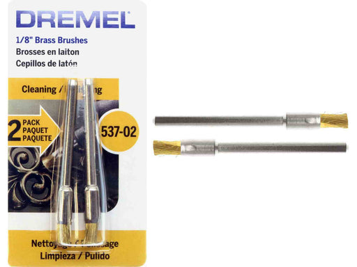 TEMO Brass Rotary FLAT Wire Brush Wheel #535 Fits Dremel Rotary Tools –