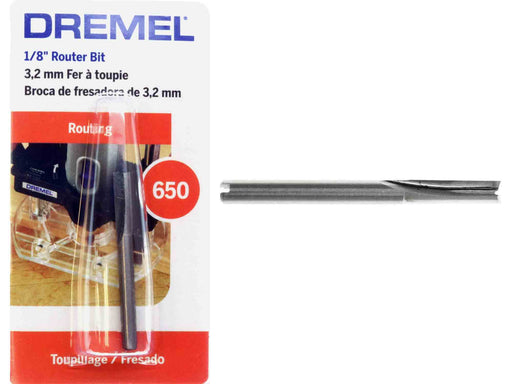 Dremel 650 - 1/8 inch STRAIGHT Router Bit - widgetsupply.com