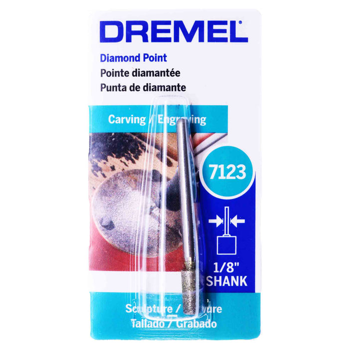 Dremel 7123 - 3/16 X 3/8 inch CYLINDER Diamond Point - widgetsupply.com