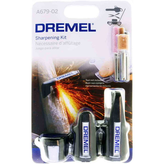 Dremel A679-02 Sharpening Attachment Kit for Sharpening Outdoor Gardening  Tools, Chainsaws, and Home DIY Projects, Medium
