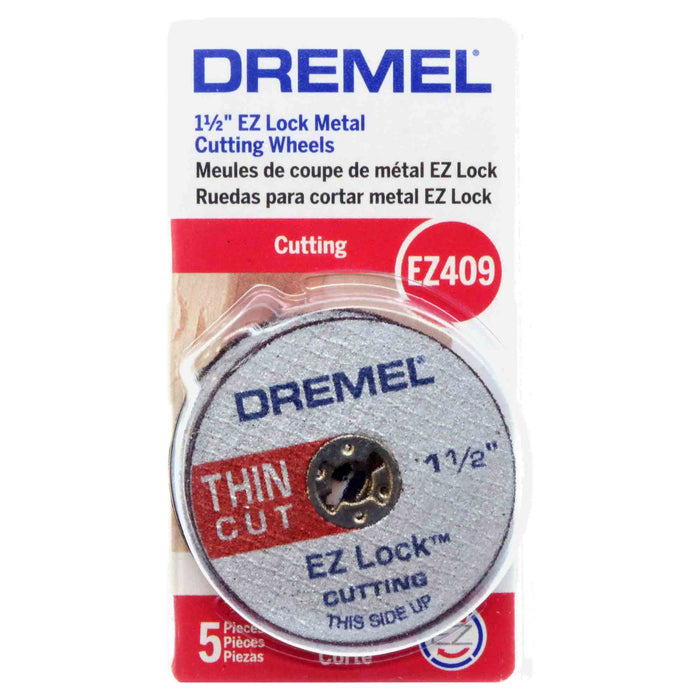 Dremel EZ409 EZ Lock Thin Cut-off Wheels - Cuts Metal - 5pc - widgetsupply.com