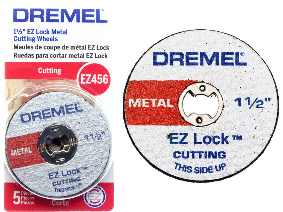 Dremel EZ456 EZ Lock Cut-off Wheels - Cuts Metal - 5pc - widgetsupply.com