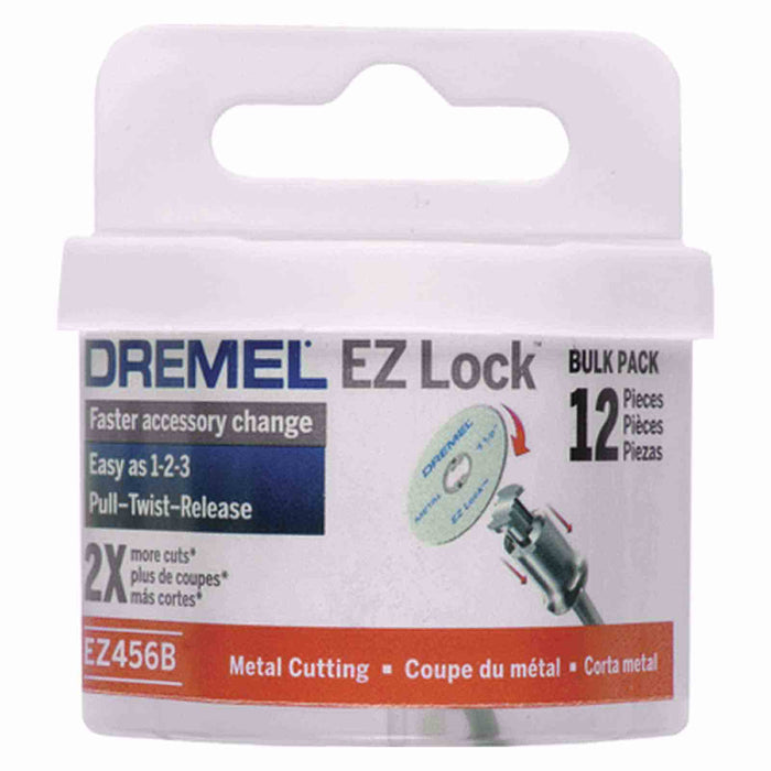 Dremel EZ456B EZ Lock Cut-off Wheels - Cuts Metal - 12pc - widgetsupply.com