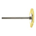 25.4mm - 1 inch Brass Wheel Brush - 1/8 inch shank - 36pc - widgetsupply.com
