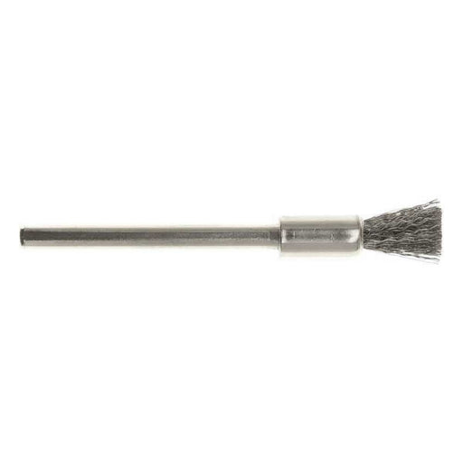 06.4mm - 1/4 inch Steel End Brush - 1/8 inch shank - widgetsupply.com