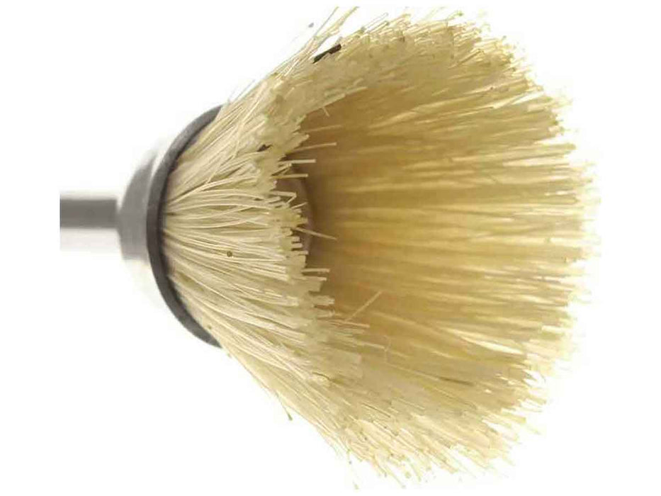 19mm - 3/4 inch Medium Hair Cup Brush - 1/8 inch shank - 12pc - widgetsupply.com
