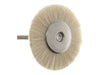25.4mm - 1 inch Soft Polishing Wheel Brush - 1/8 inch shank - 12pc - widgetsupply.com