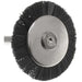 19mm - 3/4 inch Firm Black Nylon Wheel Brush - Short Bristles - 12pc - widgetsupply.com