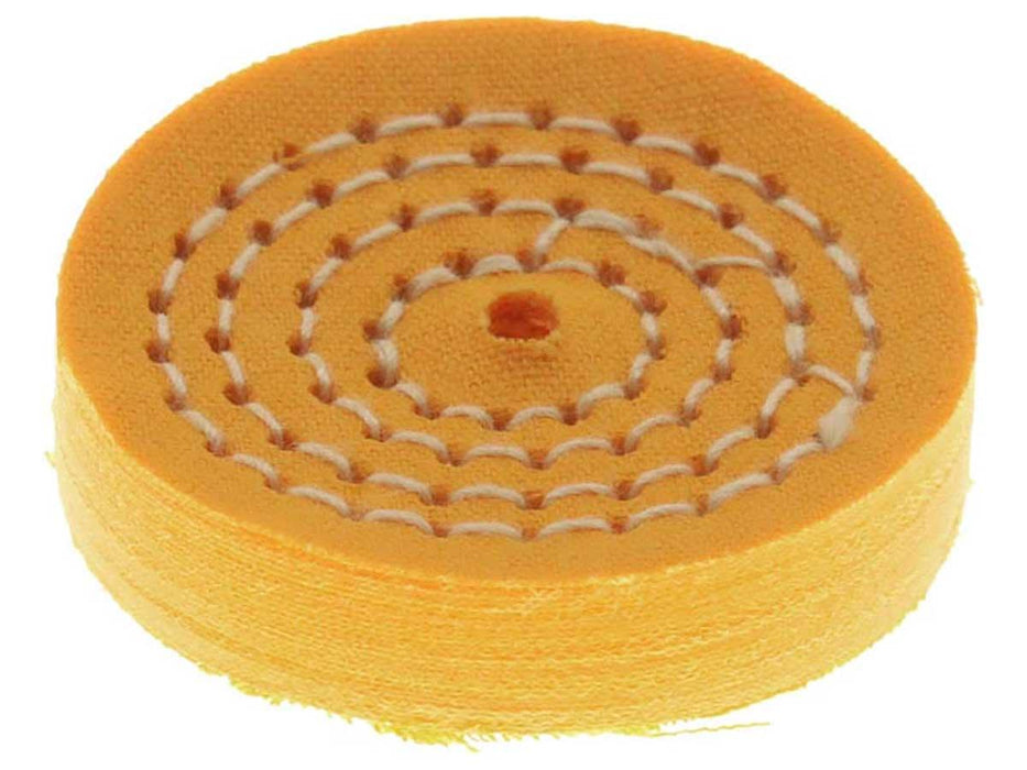 38.1mm - 1 1/2 x 9/32 inch Orange Buffing Wheel - widgetsupply.com