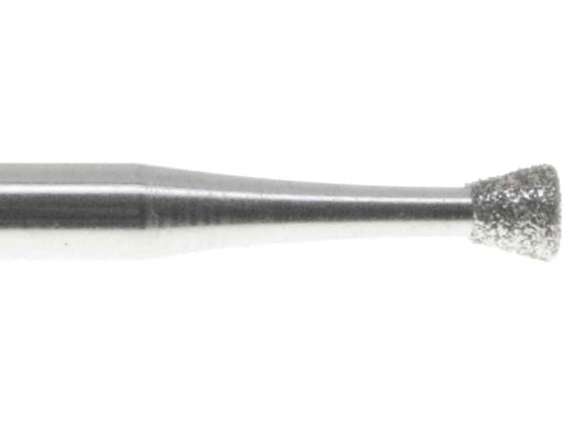 02.3mm Inverted Cone Diamond Burr - 150 Grit - Germany - 3/32 inch shank - widgetsupply.com