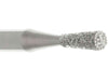 01.8 x 5.1mm Inverted Cone Diamond Burr - 150 Grit - Germany - 3/32 inch shank - widgetsupply.com