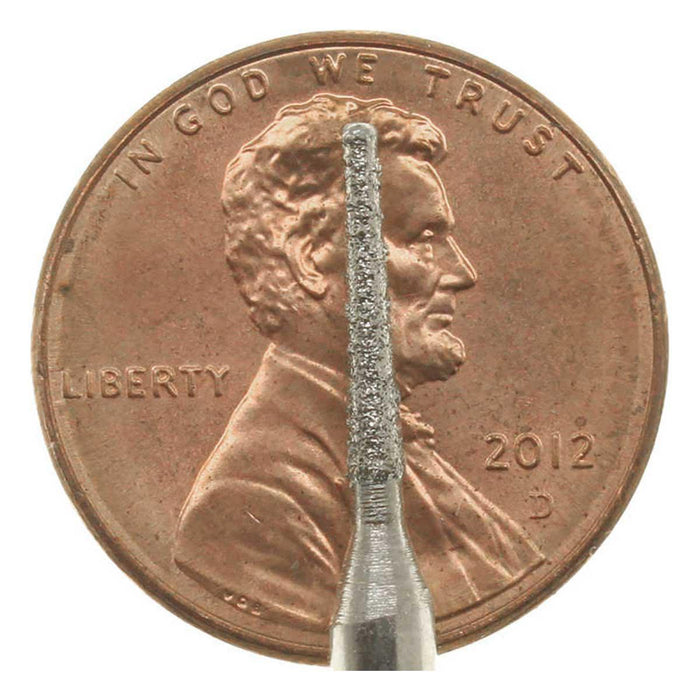 01.8 x 10.8mm 150 Grit Cone Diamond Burr - 1/8 inch shank - widgetsupply.com