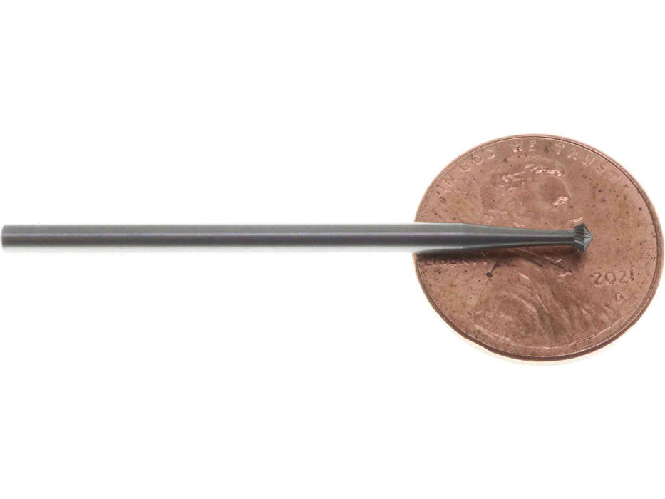 02.1mm Steel 90 degree Hart Bur - Germany - 3/32 inch shank - widgetsupply.com