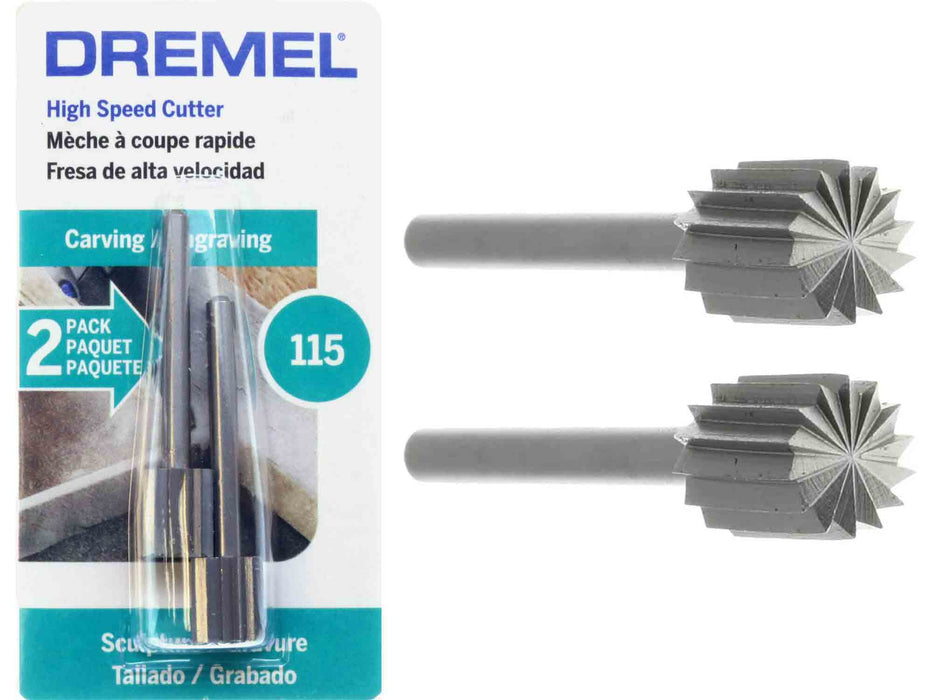 Dremel 115 Rotary 5/16 in. High Speed Cylinder Carving Bits, 2 Pack