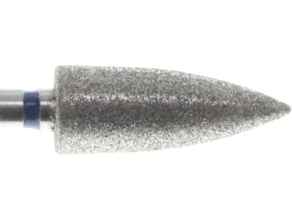 04.6 x 12.5mm Flame Diamond Bur - 150 Grit - 3/32 inch shank - widgetsupply.com
