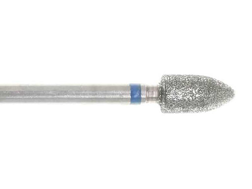 04.1 x 7.7mm Flame Diamond burr - 150 grit  - 3/32 inch shank - widgetsupply.com