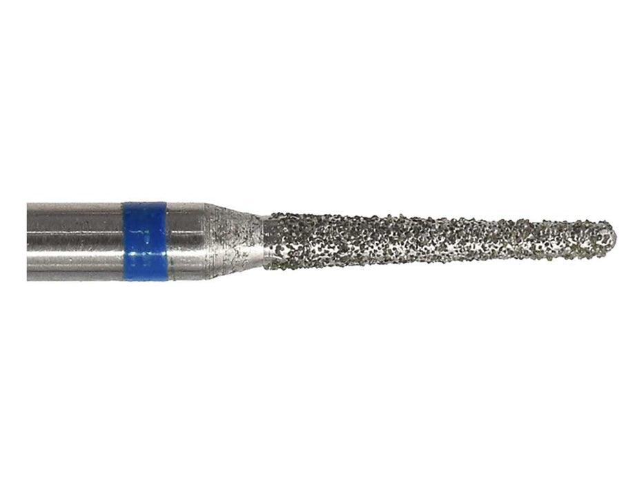 01.8 x 10mm Round Cone Diamond Bur - 150 Grit - 3/32 inch shank - widgetsupply.com