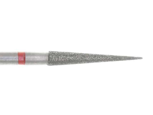 02.5 x 16.1mm Cone Diamond burr - 320 Grit - 3/32 inch shank - widgetsupply.com