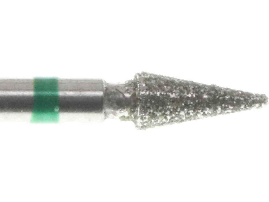 02.8 x 7.0mm Cone Diamond Bur - 100 Grit - 3/32 inch shank - widgetsupply.com