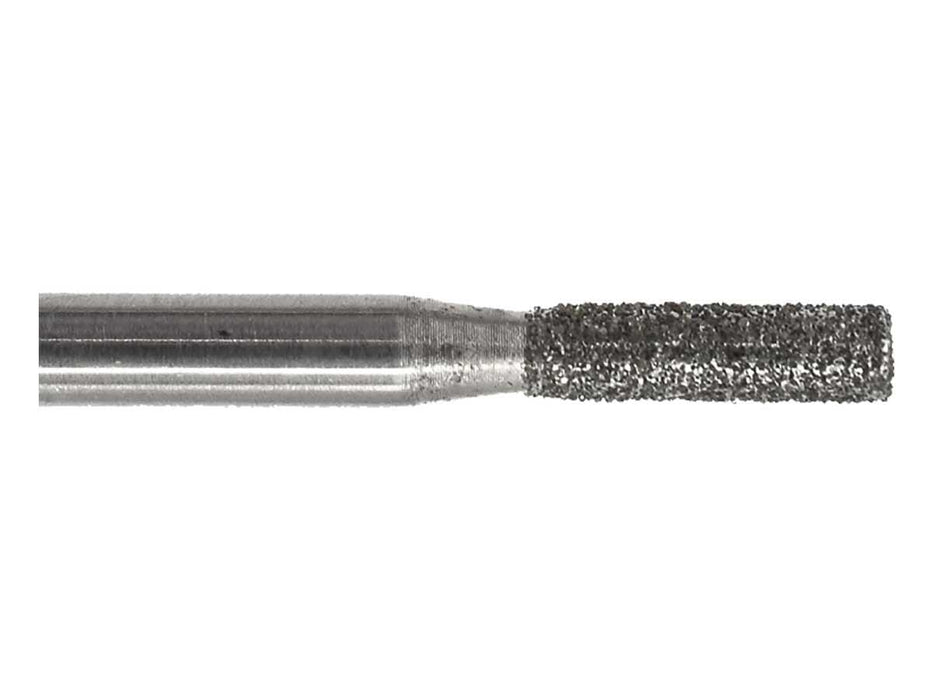 02.0 x 7.6mm Cylinder Diamond Bur - 150 Grit - 3/32 inch shank - widgetsupply.com