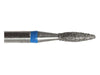 01.9 x 7.0mm Flame Diamond Bur - 150 Grit  - 3/32 inch shank - widgetsupply.com