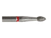 02.0 x 3.5mm Flame Diamond Bur - 320 Grit  - 3/32 inch shank - widgetsupply.com