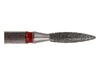 02.0 x 8.0mm Flame Diamond Bur - 320 Grit  - 3/32 inch shank - widgetsupply.com