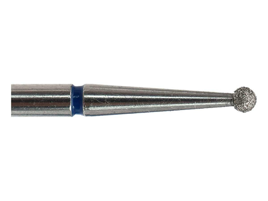 01.8 x 1.4mm Round Diamond Bur - 150 grit  - 3/32 inch shank - widgetsupply.com