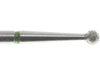 02.3 x 1.9mm Round Diamond Bur - 100 grit  - 3/32 inch shank - widgetsupply.com
