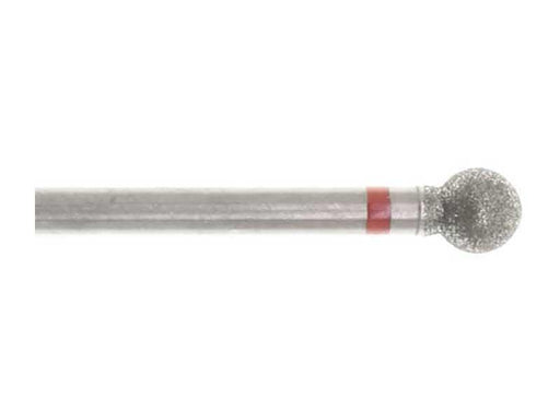 04.2 x 3.6mm Round Diamond Bur - 320 grit - 3/32 inch shank - widgetsupply.com