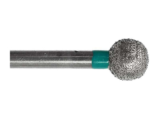 5.3 x 4.8mm Round Diamond Bur - 100 grit - 3/32 inch shank - widgetsupply.com