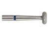 05 x 1.8mm Round Edge Wheel Diamond Bur - 150 Grit - 3/32 inch shank - widgetsupply.com