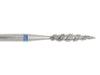 02.3 x 12mm Striped Flame Diamond burr - 150 Grit - 3/32 inch shank - widgetsupply.com