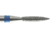 01.9 x 6.6mm Flame Diamond Bur - 150 Grit  - 3/32 inch shank - widgetsupply.com