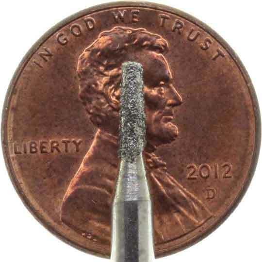 02.0mm - 5/64 x 9/32 inch 150 Grit Cone Diamond Burr - 1/8 inch shank - widgetsupply.com