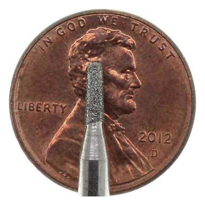 02.0mm - 5/64 x 9/32 inch Cone Diamond Burr - 1/8 inch shank - widgetsupply.com
