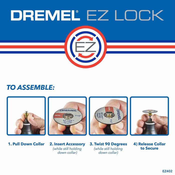 Dremel 512E EZ Lock 320 Grit Abrasive Buffs - 2pc - widgetsupply.com