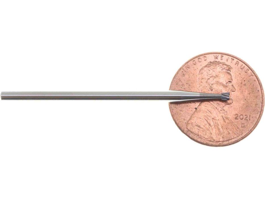 1.6mm Inverted Cone Carbide Bur - 3/32 inch shank - Germany - widgetsupply.com