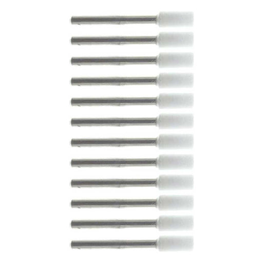 02.4mm - 3/32 inch Cylinder Arkansas Grinding Stones - 1/16 shank - 12pc - widgetsupply.com