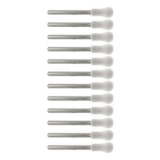 02.8mm - 7/64 inch Round Arkansas Grinding Stones - 12pc - 1/16 shank - widgetsupply.com