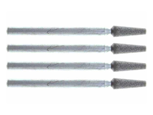 04.0mm - 5/32 x 7/16 inch Grey Cone Stones - 1/8 inch shank - USA - 4pc - widgetsupply.com