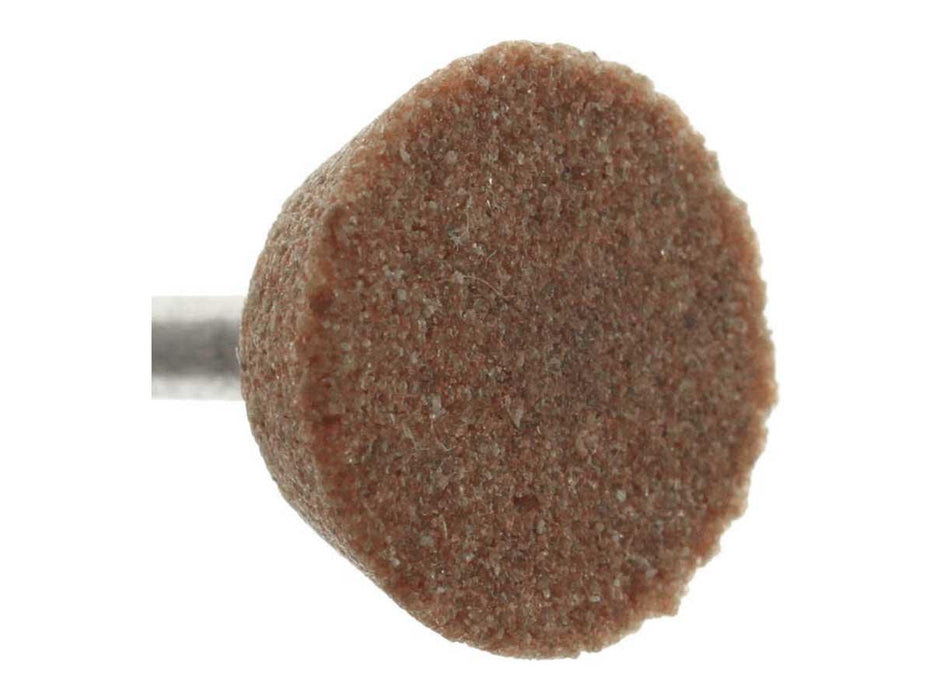 15.9mm - 5/8 x 1/4 inch Brown Grinding Wheel - 1/8 inch shank - USA - widgetsupply.com