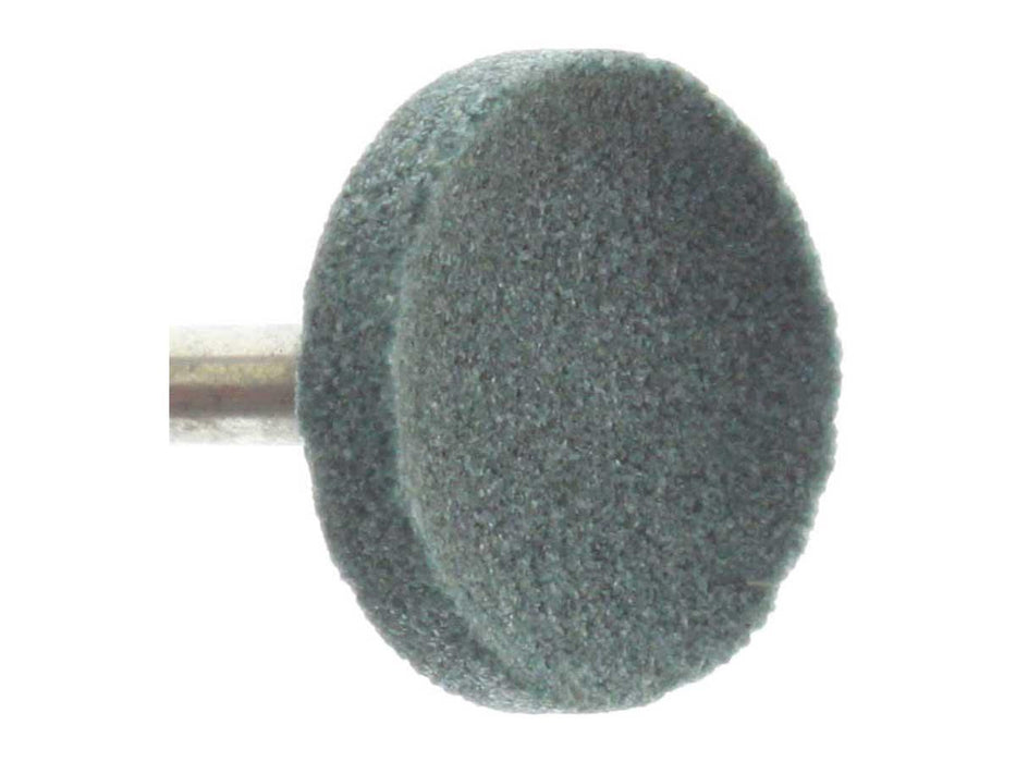 12.7mm - 1/2 x 3/16 inch Green Grinding Wheel - 3/32 inch shank - widgetsupply.com
