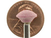 09.5mm - 3/8 inch Pink Domed Grinding Wheel - 1/8 inch shank - widgetsupply.com