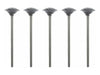 11.1mm - 7/16 inch  Black Grinding Wheel - 3/32 inch  shank - 5pc - widgetsupply.com