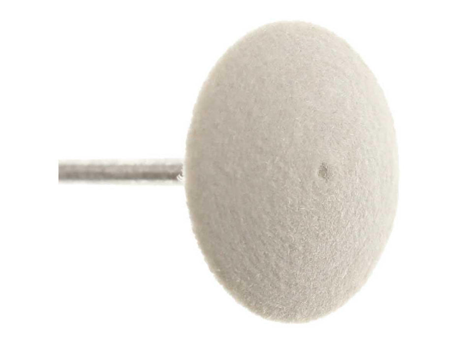 22.2mm - 7/8 inch Eurotool Knife Hard Felt Wheel - 3/32 inch shank - widgetsupply.com