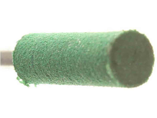 05.6mm - 7/32 inch 240 Grit Cylinder Rubber Polisher - 1/8 inch shank - widgetsupply.com
