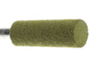 05.6mm - 7/32 inch 80 Grit Cylinder Rubber Polisher - 1/8 inch shank - widgetsupply.com