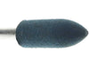05.6mm - 7/32 x 11/16 inch 600 Grit Pointed Cylinder Rubber Polisher - 1/8 inch shank - widgetsupply.com